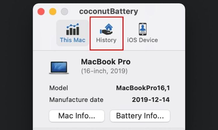 Cách theo dõi và so sánh độ chai pin theo thời gian bằng Coconut Battery