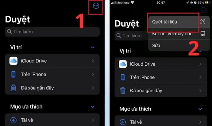 Cách quét tài liệu trên iPhone