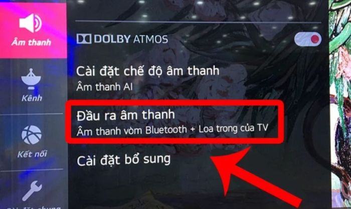 Chọn Đầu ra âm thanh