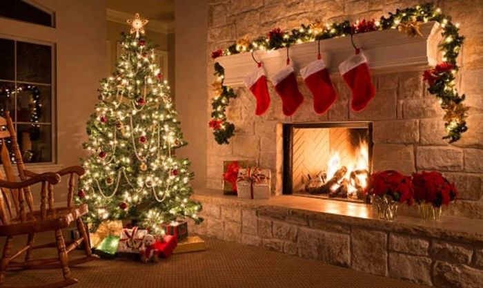 Ảnh nền máy tính Noel với không khí ấm áp