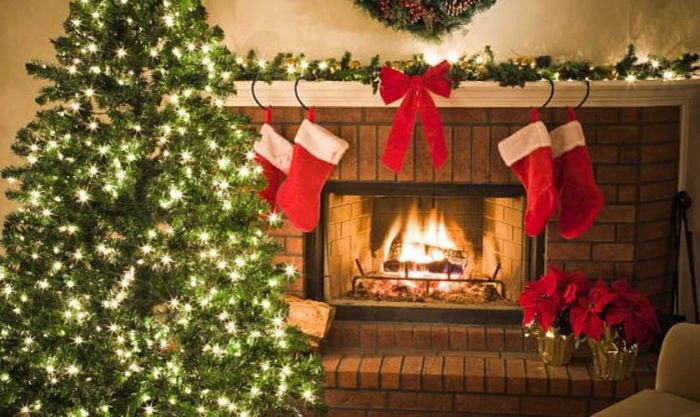 Ảnh nền máy tính Noel với không gian ấm cúng