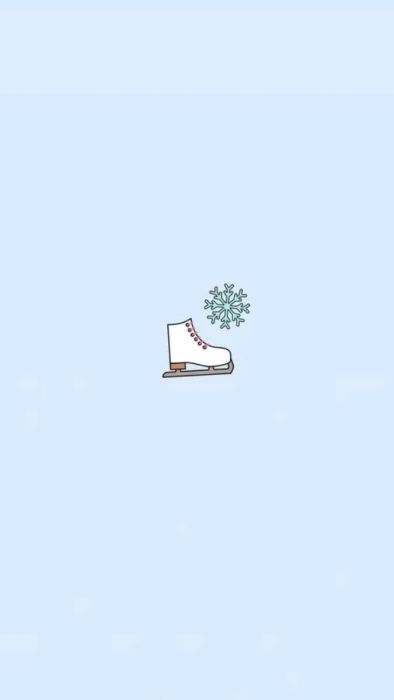 Hình nền Noel đơn giản với hình ảnh chiếc giày