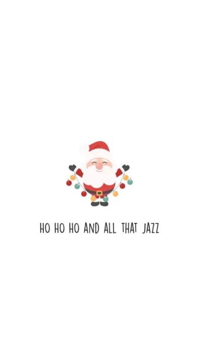 Hình nền Noel tối giản với hình ảnh ông già Noel