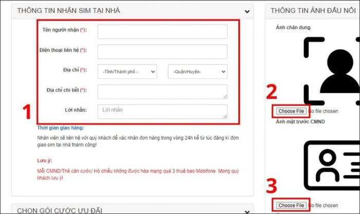 Nhấn vào nút Choose File để tải lên ảnh chân dung