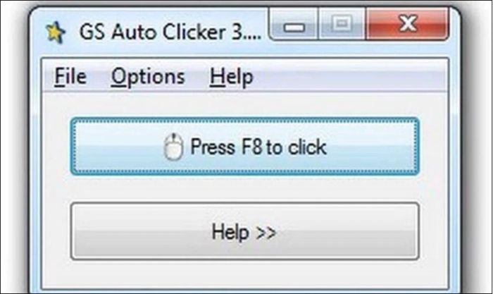 Phần mềm Auto Click không chiếm chuột GS Auto Clicker