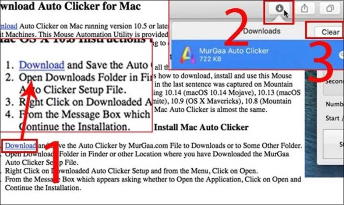 Hướng dẫn tải và cài đặt Auto Click không chiếm chuột trên macOS