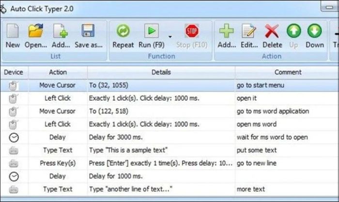 Phần mềm Auto Click Typer