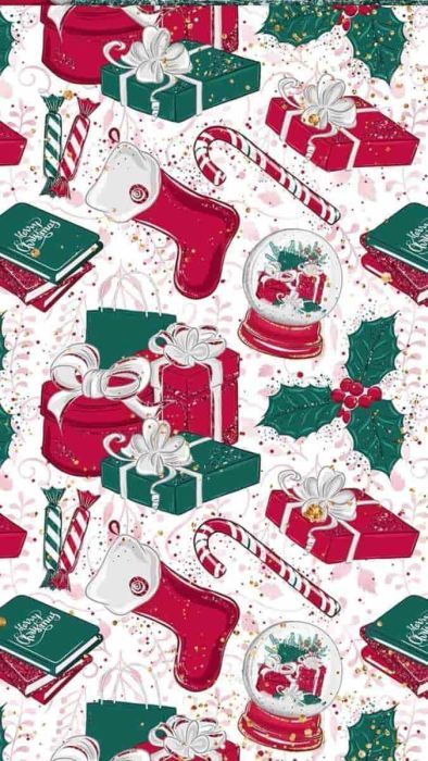 Hình nền phong cách Vintage cổ điển với hình ảnh hộp quà Noel