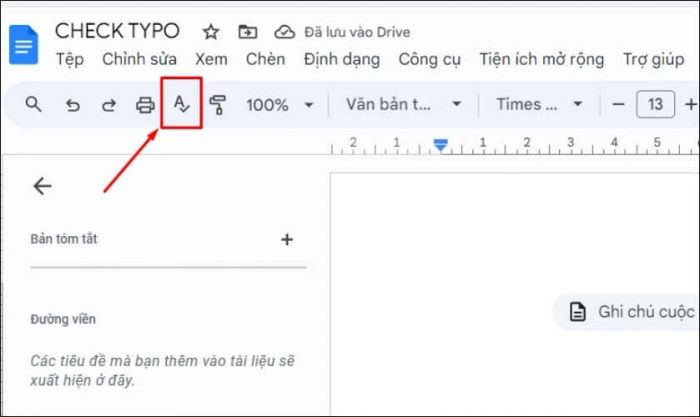 Hướng dẫn kiểm tra chính tả và ngữ pháp trên Google Docs