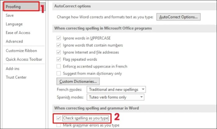 Cách kiểm tra lỗi chính tả bằng công cụ tích hợp trên Word 2016