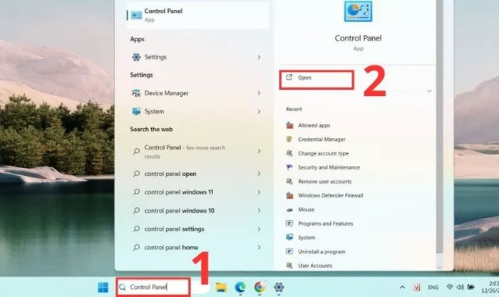 Hướng dẫn tắt tường lửa Windows 11 bằng Control Panel