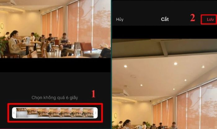 Tùy chỉnh độ dài video và nhấn Lưu để hoàn thành