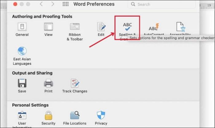 Thiết lập tính năng kiểm tra lỗi chính tả trên Macbook
