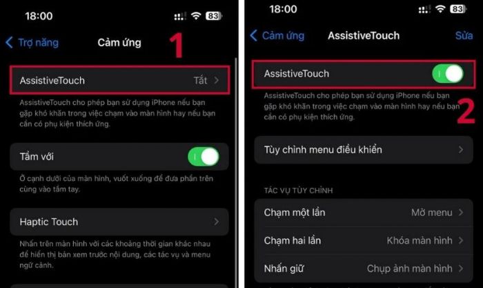 Kích hoạt tính năng nút Home ảo