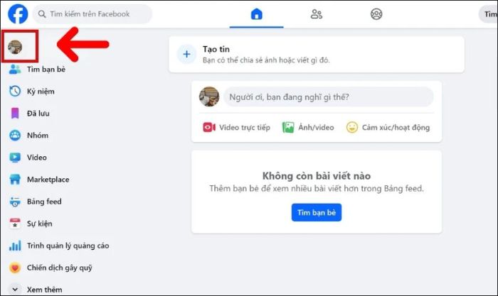 Hướng dẫn đặt lại ảnh đại diện mặc định trên Facebook bằng máy tính