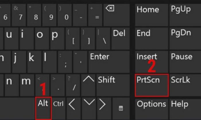 Dùng tổ hợp phím Alt + Prtsc để chụp màn hình trên Windows 11