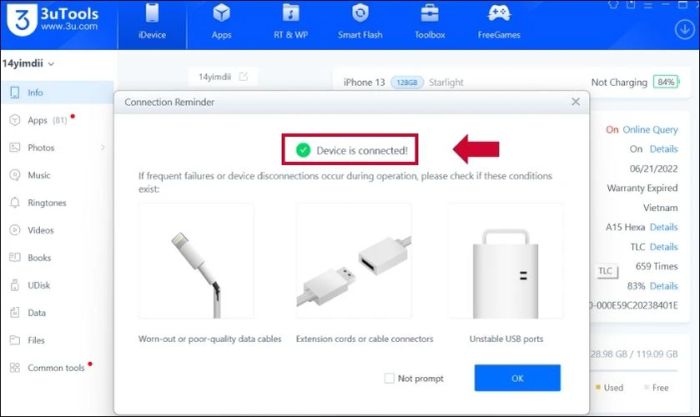 Hướng dẫn tắt nguồn iPhone bằng phần mềm hỗ trợ