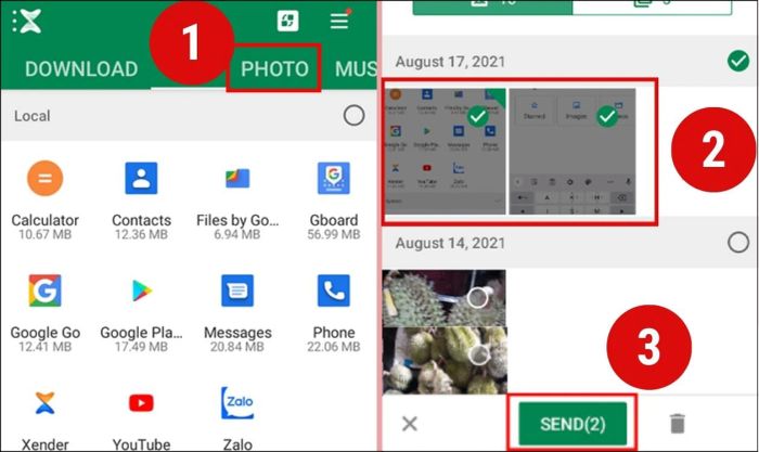 Hướng dẫn chuyển ảnh từ Android sang iPhone bằng ứng dụng Xender