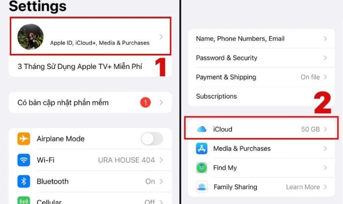 Phương pháp di chuyển dữ liệu số điện thoại từ iPhone sang iPhone bằng iCloud