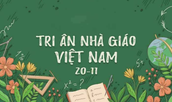 Những mẫu thiệp 20/11 được trang trí bằng họa tiết hoa lá đẹp mắt