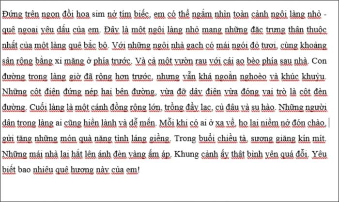 Những lỗi chính tả trong Word sẽ được đánh dấu bằng đường gạch chân màu đỏ