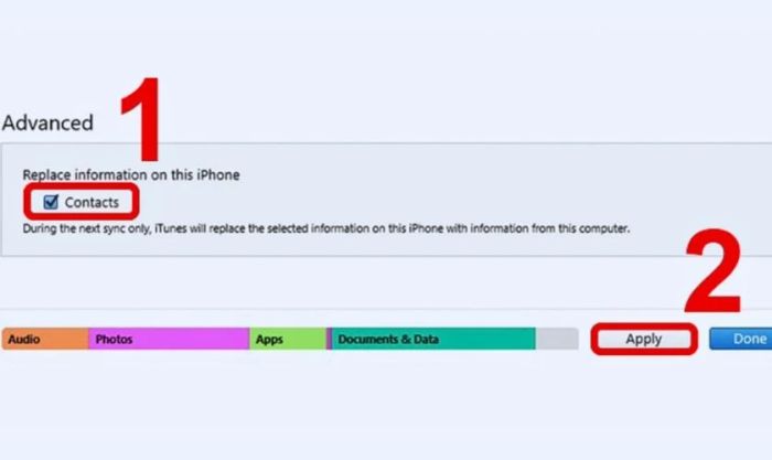 Phương pháp sao chép danh bạ từ iPhone sang iPhone