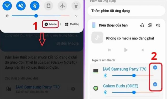 Bạn tích chọn hai loa muốn ghép đôi