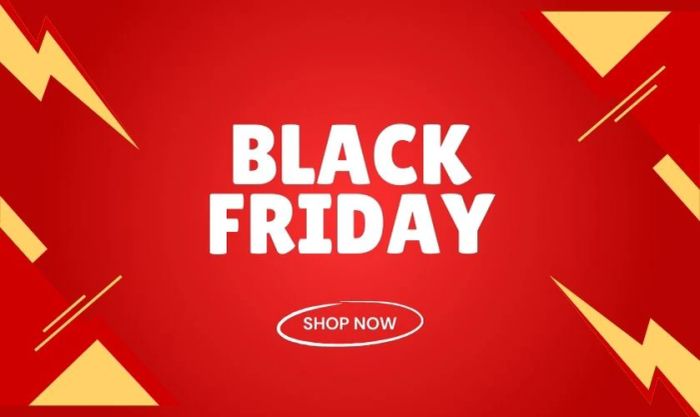 Hình nền Black Friday màu đỏ