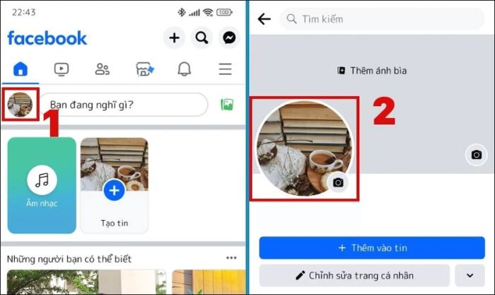 Hướng dẫn đặt lại ảnh đại diện mặc định trên Facebook bằng điện thoại