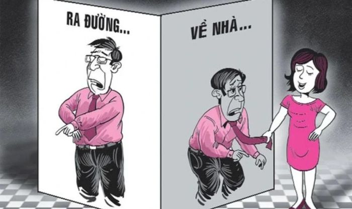 Bên ngoài là cá lớn, về nhà lại là cá bé