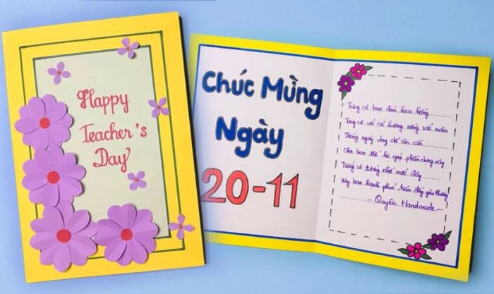 Tuyển tập những mẫu thiệp 20/11 đẹp và ấn tượng nhất