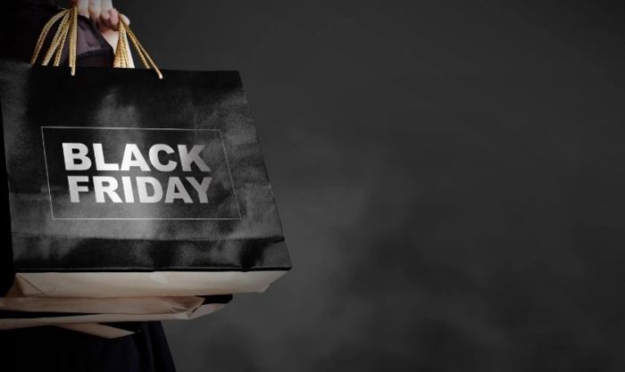 Nền Black Friday màu đen