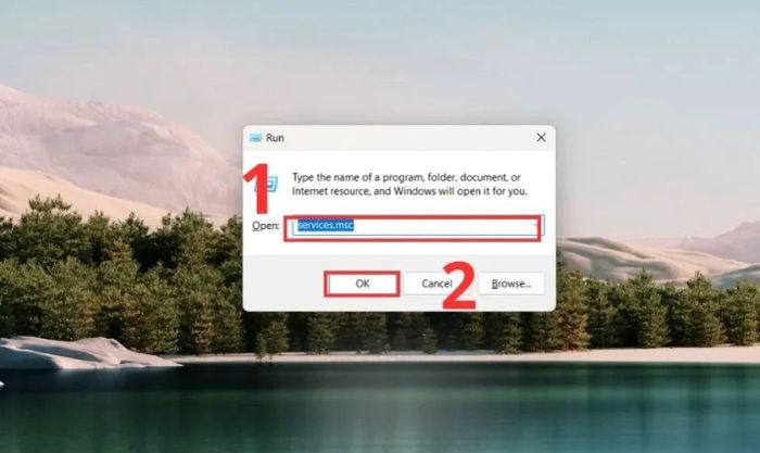 Cách tắt tường lửa Windows 11 thông qua trình quản lý dịch vụ