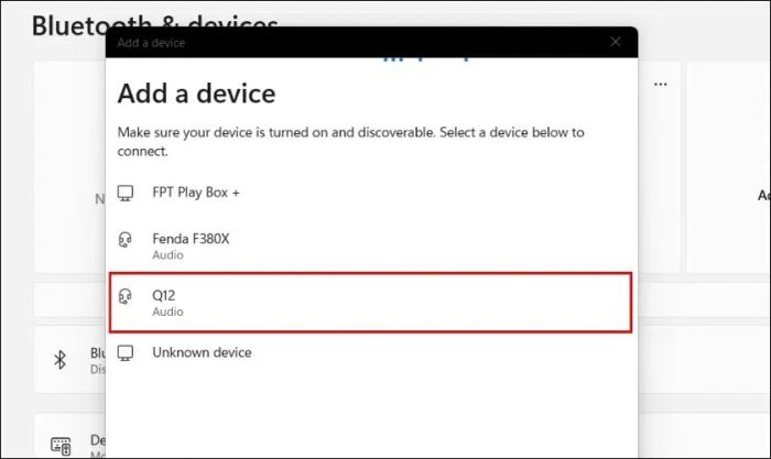 Chọn loa Bluetooth mà bạn đang sử dụng