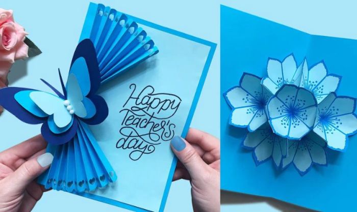 Thiệp hình bướm xinh đẹp dành tặng thầy cô nhân ngày Nhà giáo Việt Nam