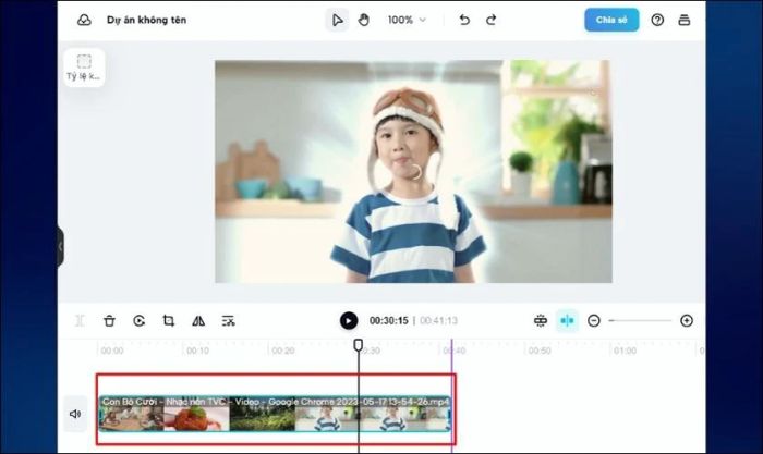 Sử dụng hai thanh trượt để chọn phần video bạn muốn cắt.