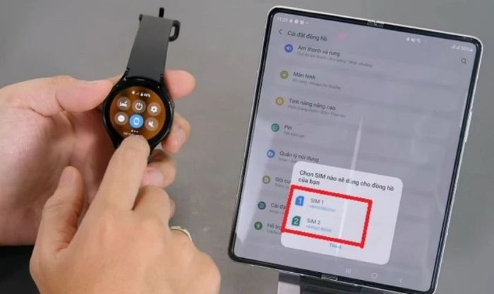 Hãy chọn SIM mà bạn muốn chuyển đổi thành eSIM