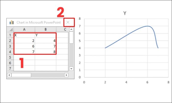 Đóng bảng tính Excel bằng cách nhấn nút X ở góc trên bên phải cửa sổ