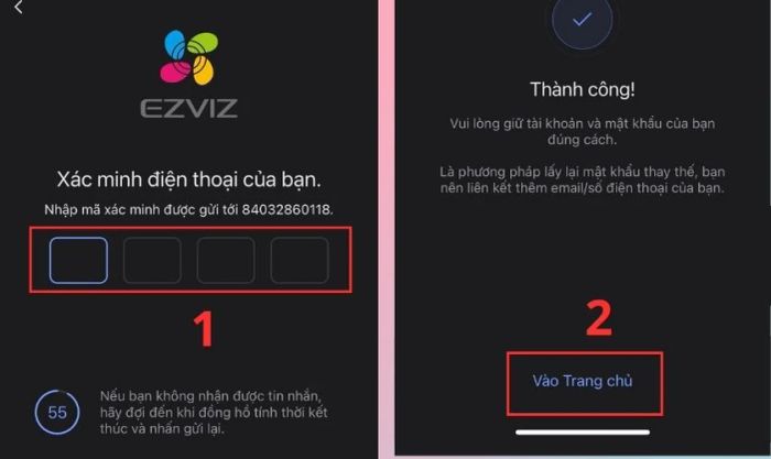 Chỉ cần thực hiện 3 bước đơn giản, bạn đã có thể tạo tài khoản Camera Ezviz bằng số điện thoại một cách nhanh chóng.