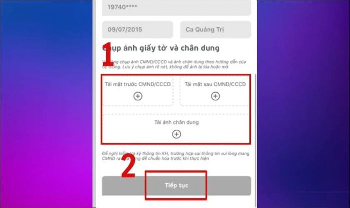 Nhập thông tin cần thiết trước khi tiến hành chuyển đổi eSIM