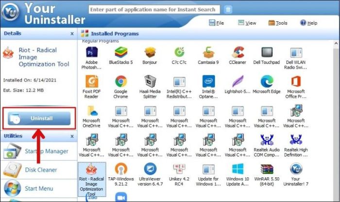 Hướng dẫn gỡ bỏ ứng dụng trên laptop sử dụng phần mềm Your Uninstaller