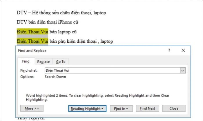 Lợi ích của tính năng Replace trong Word