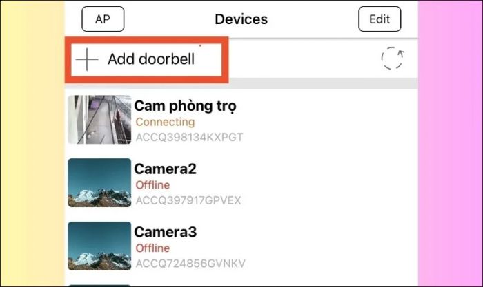 hãy đảm bảo rằng WiFi tại vị trí đặt camera được kết nối với mạng WiFi cục bộ của thiết bị