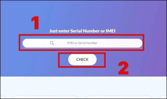 Truy cập trang web để kiểm tra iPhone chính hãng