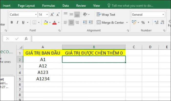 Phương pháp viết và thêm số 0 vào đầu dãy số bằng hàm