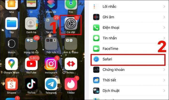 Hướng dẫn chi tiết các bước xóa dữ liệu bộ nhớ cache trên hệ thống iPhone