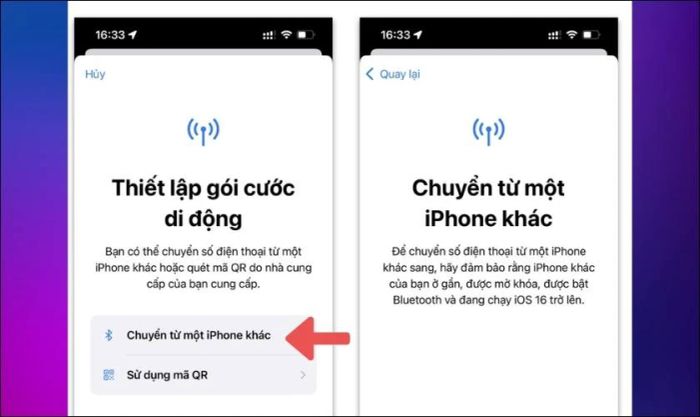 Hướng dẫn chuyển eSIM từ chiếc iPhone này sang một chiếc iPhone khác