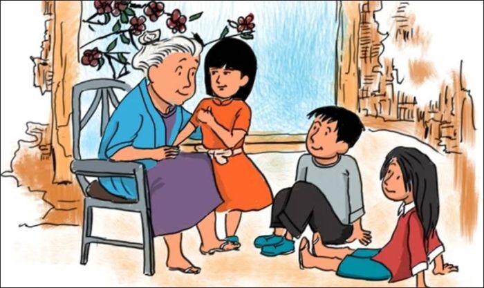 Vẽ tranh tặng bà dành cho học sinh