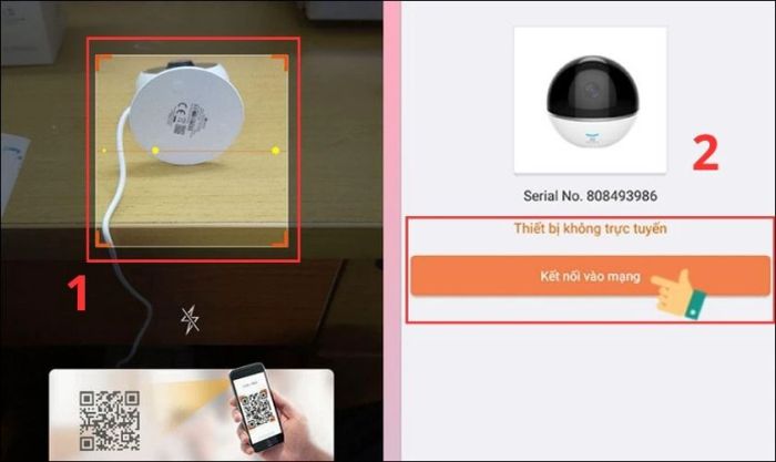 Để quá trình kết nối diễn ra suôn sẻ, hãy đặt camera và điện thoại gần nhau.