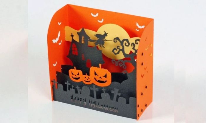 Hướng dẫn làm thiệp chúc mừng Halloween